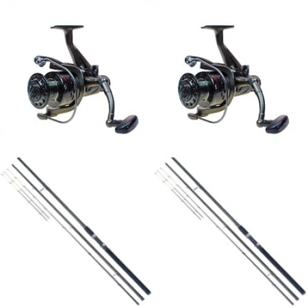 Set 4Karp Feeder 2 lansete Delta 3.6m si 2 mulinete YC50