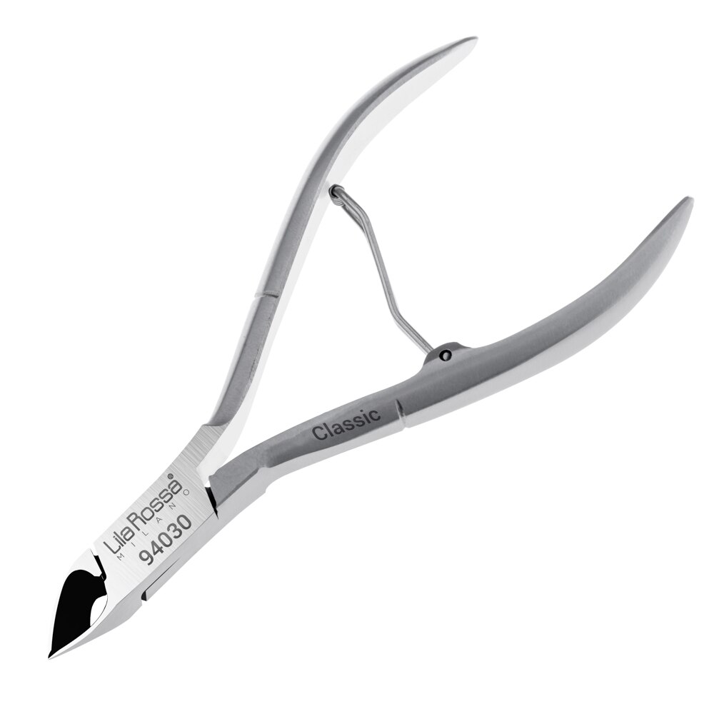 Cleste manichiura / pedichiura profesional pentru cuticule Lila Rossa, otel inoxidabil, model rusesc, silver matt, 94030