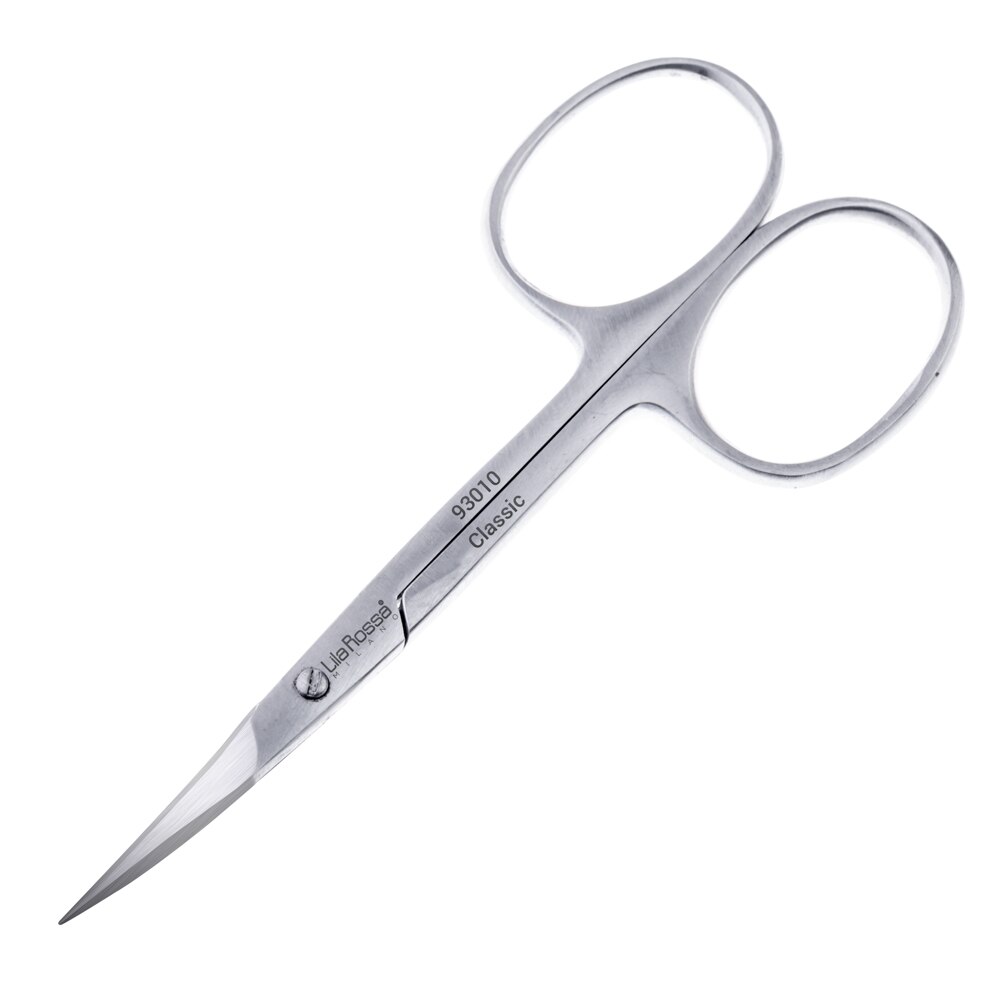 Forfecuta pentru cuticule curbata profesionala Lila Rossa, din otel inoxidabil, model rusesc, Silver