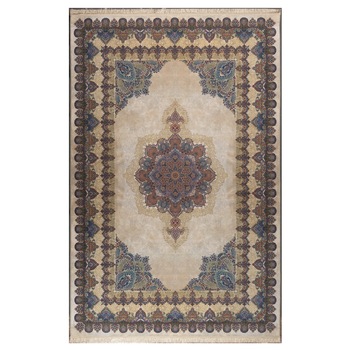 Covor Persan 701315B1 Culoare Bej 150x225 Din Matase Artificiala Covor Persan 701315B1 Culoare Bej 150x225 Din Matase Artificiala