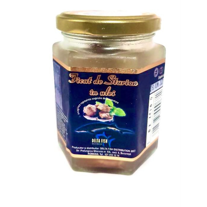Ficat de Sturion in ulei, Delta Fish, 225gr
