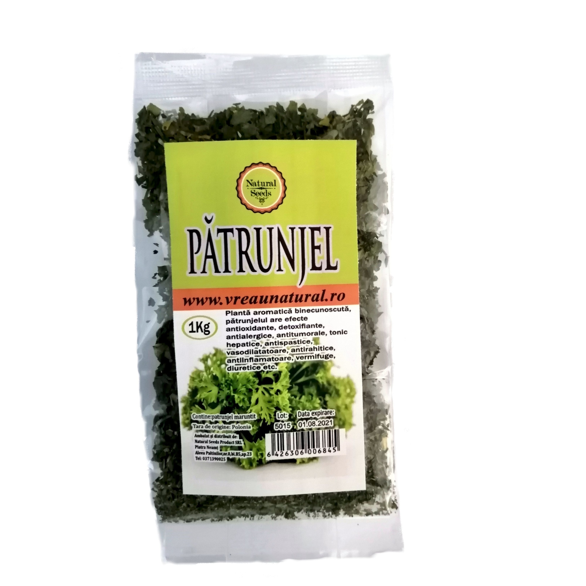 Patrunjel Uscat 1kg Natural Seeds Product Emag Ro