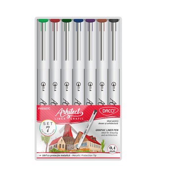 Pix DACO Liner Grafic Arhitect Color set 7 PX5507C Pix DACO Liner Grafic Arhitect Color set 7 PX5507C