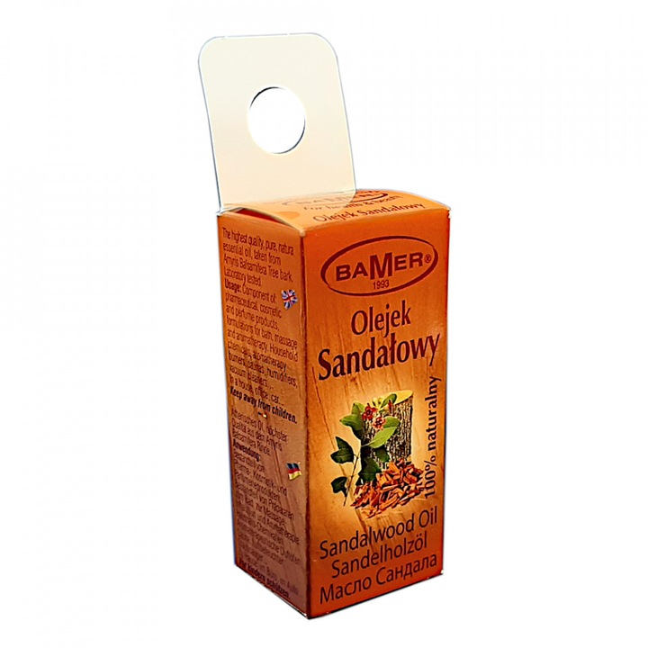 Szantálfa West India Bamer illóolaj, 100%-ban természetes (Amyris Balsamifera Bark Oil), aromaterápiához, kozmetikához, fürdőhöz, masszázshoz, 7 ml