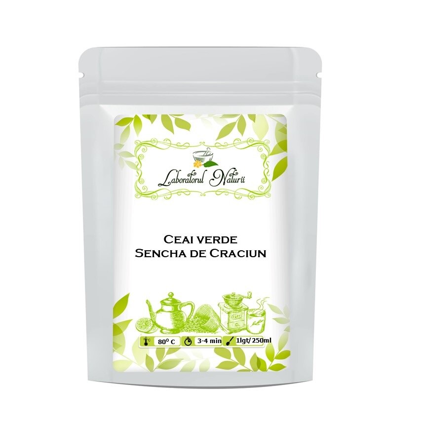 Ceai Verde Sencha de Craciun, Laboratorul Naturii, 250 g
