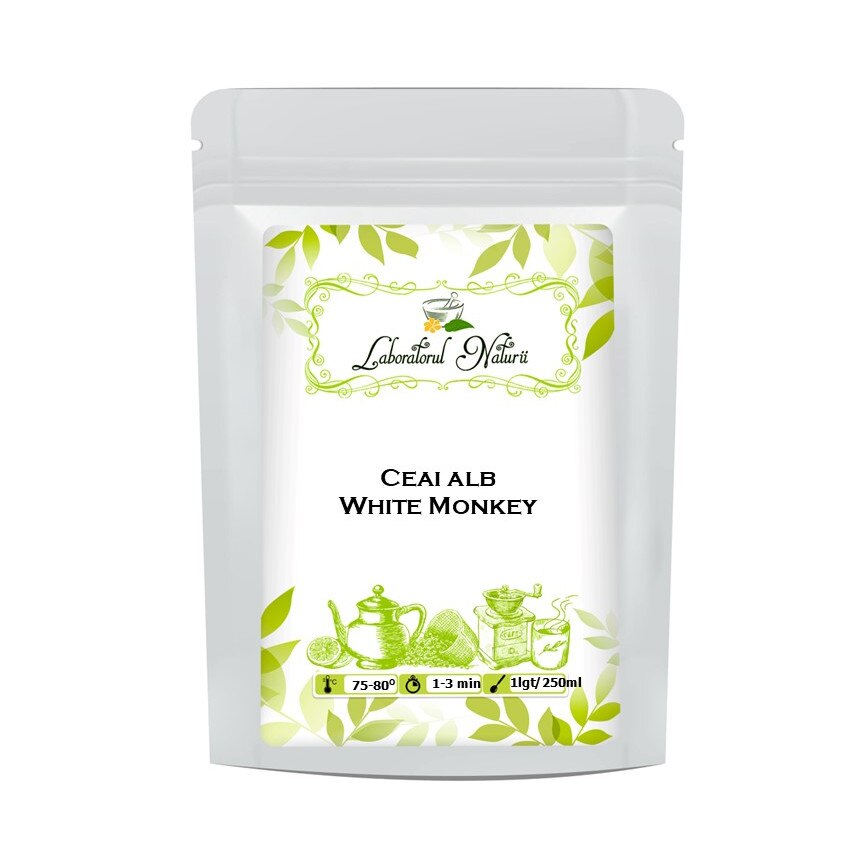 Ceai White Monkey China, Laboratorul Naturii, 500 g