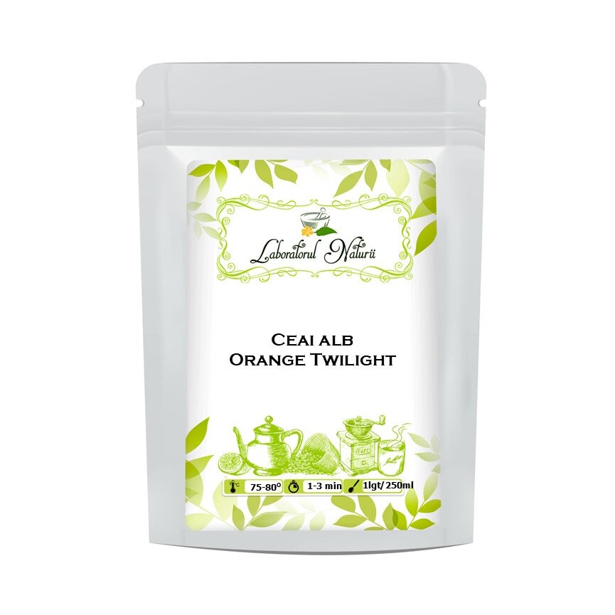 Ceai Alb Orange Twilight, Laboratorul Naturii, 250 g
