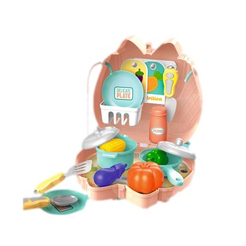 Jucarie de Rol, Poseta Picnic 21Piese, Portocalie Jucarie de Rol, Poseta Picnic 21Piese, Portocalie