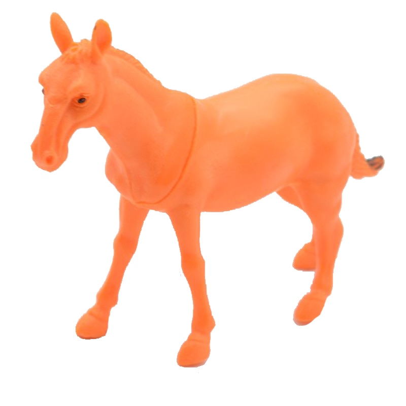 Figurina cal 12 cm Midex 573367-6, Portocaliu