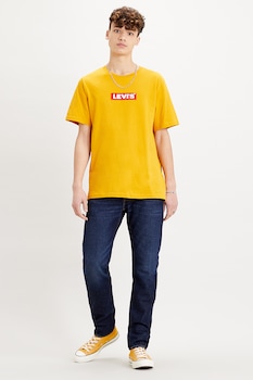 levis tricou de bumbac cu decolteu la baza gatului si logo galbenrosu imagen 45_0_
0