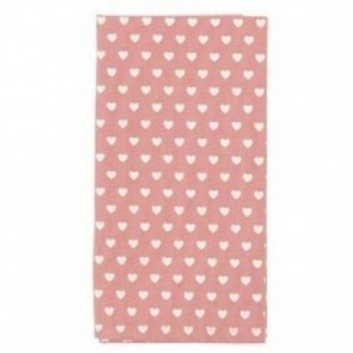 Servet textil de masa Lovely Hearts Pink 40 x 40 cm, Yankee Land
