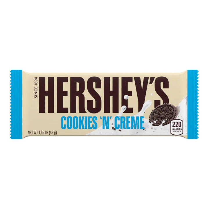 Ciocolata alba cu biscuiti, Hershey's, 43 g