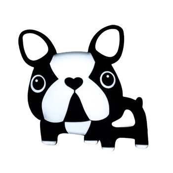 Jucarie dentitie din silicon Coccorito - Catel negru Jucarie dentitie din silicon Coccorito - Catel negru