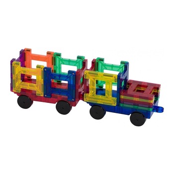 Set Playmags 20 piese magnetice - tren Set Playmags 20 piese magnetice - tren