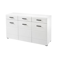 Comoda Laura alba, 150cm lungime, 43cm latime, 86cm inaltime