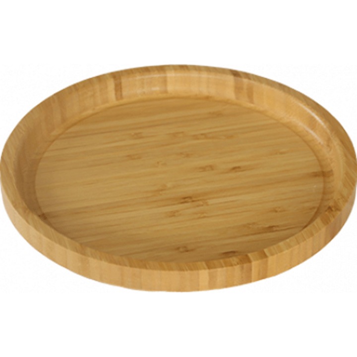 Tava rotunda din bambus RAKI pentru servire 25xh2,5 cm