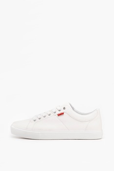 Levi's, Pantofi sport de piele ecologica cu logo Levi's, Pantofi sport de piele ecologica cu logo