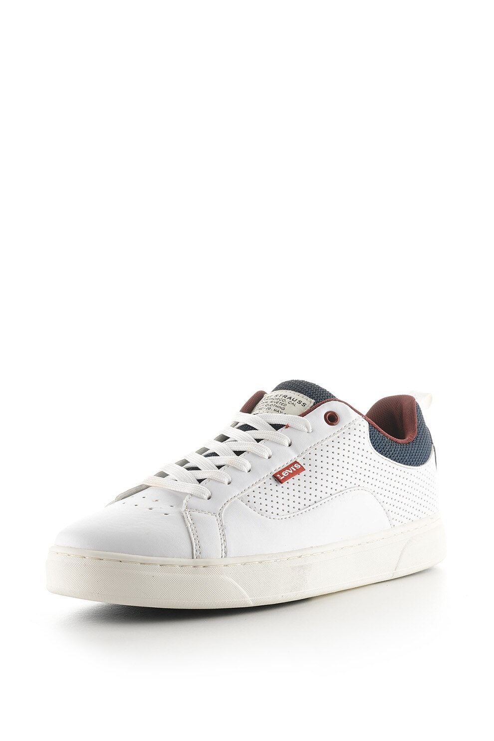 Levi's, Pantofi sport de piele ecologica cu perforatii