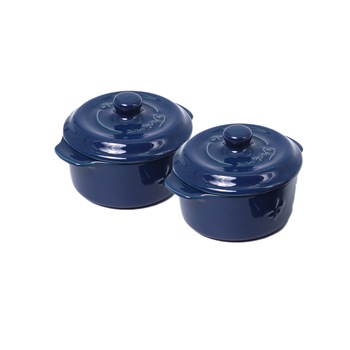 Set 2 mini caserole ceramice pentru cuptor Fontignac, 500 ml, 10 cm Set 2 mini caserole ceramice pentru cuptor Fontignac, 500 ml, 10 cm