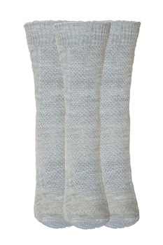 Set trei perechi sosete SRN, tricotate, Gri deschis, 41-45 Set trei perechi sosete SRN, tricotate, Gri deschis, 41-45