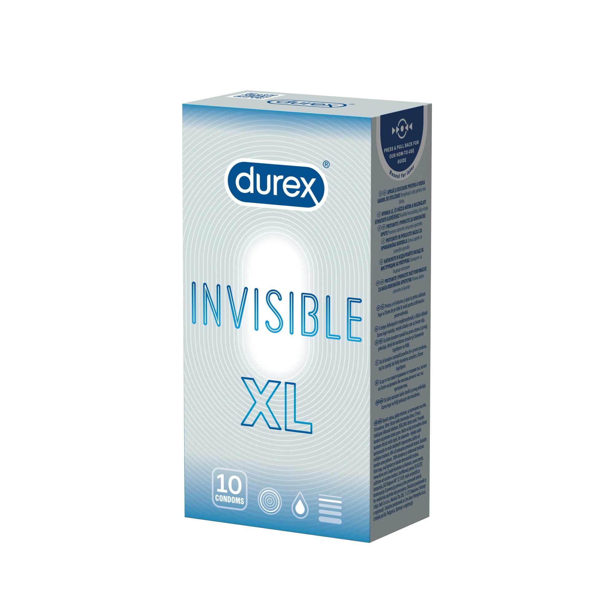 Prezervative Durex Invisible XL 10 buc