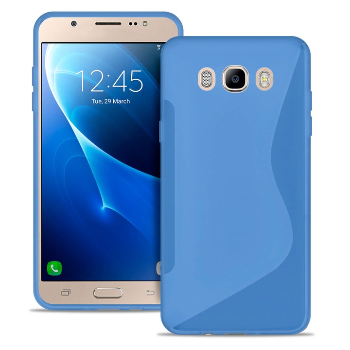 Husa de protectie, TPU, Ultra slim, Pentru Samsung Galaxy J7, Albastru