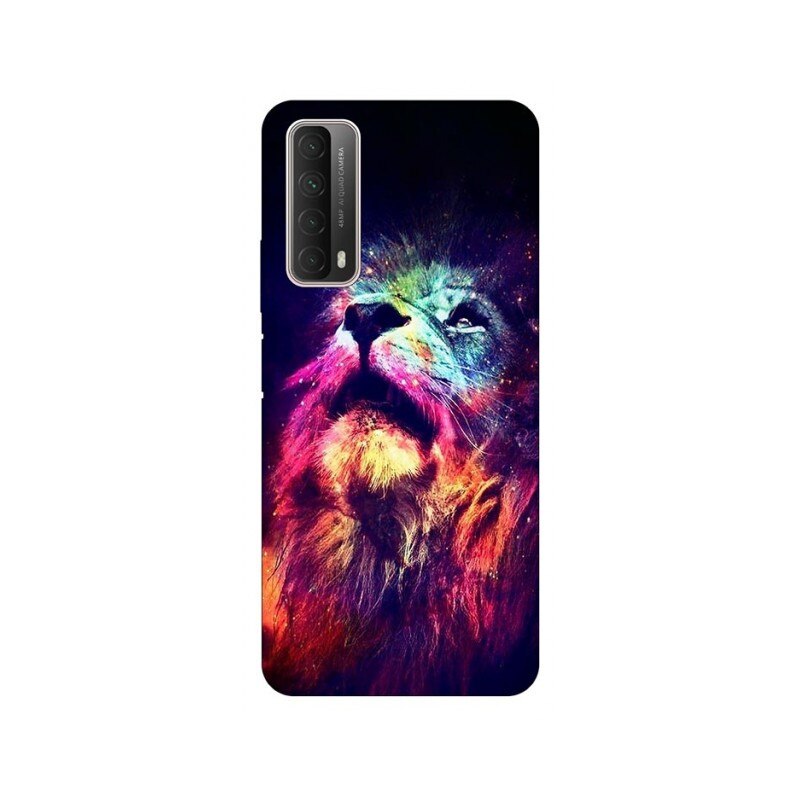 Husa Silicon Soft Upzz Print Huawei P Smart 2021 Model Neon Lion