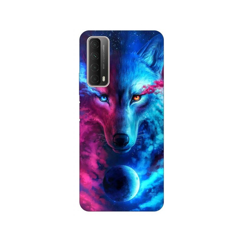 Husa Silicon Soft Upzz Print Huawei P Smart 2021 Model Wolf