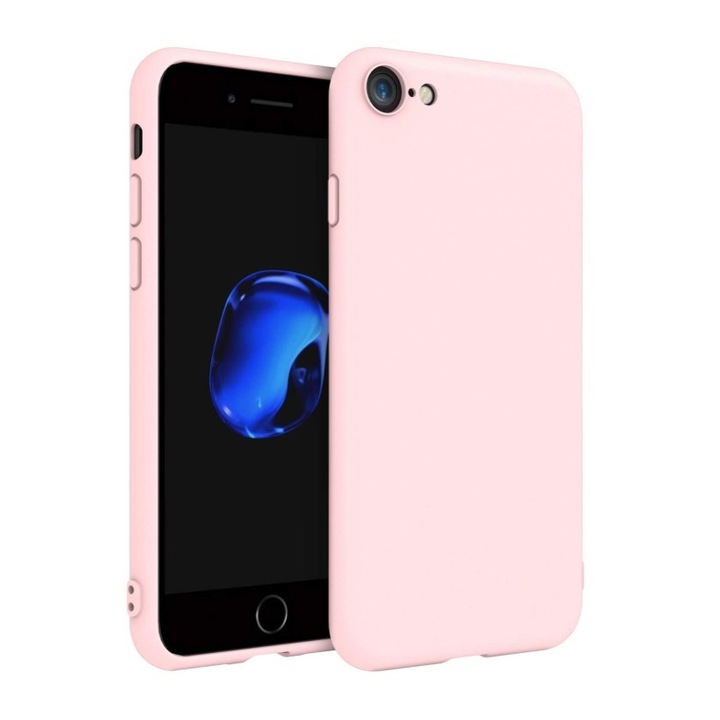 ALC Mobile Tok, Puha tapintású szilikon, kompatibilis Apple iPhone 7/8-val, poros rózsaszín