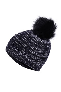Fundango, Caciula tricotata cu captuseala din fleece Silvretta, Negru Fundango, Caciula tricotata cu captuseala din fleece Silvretta, Negru