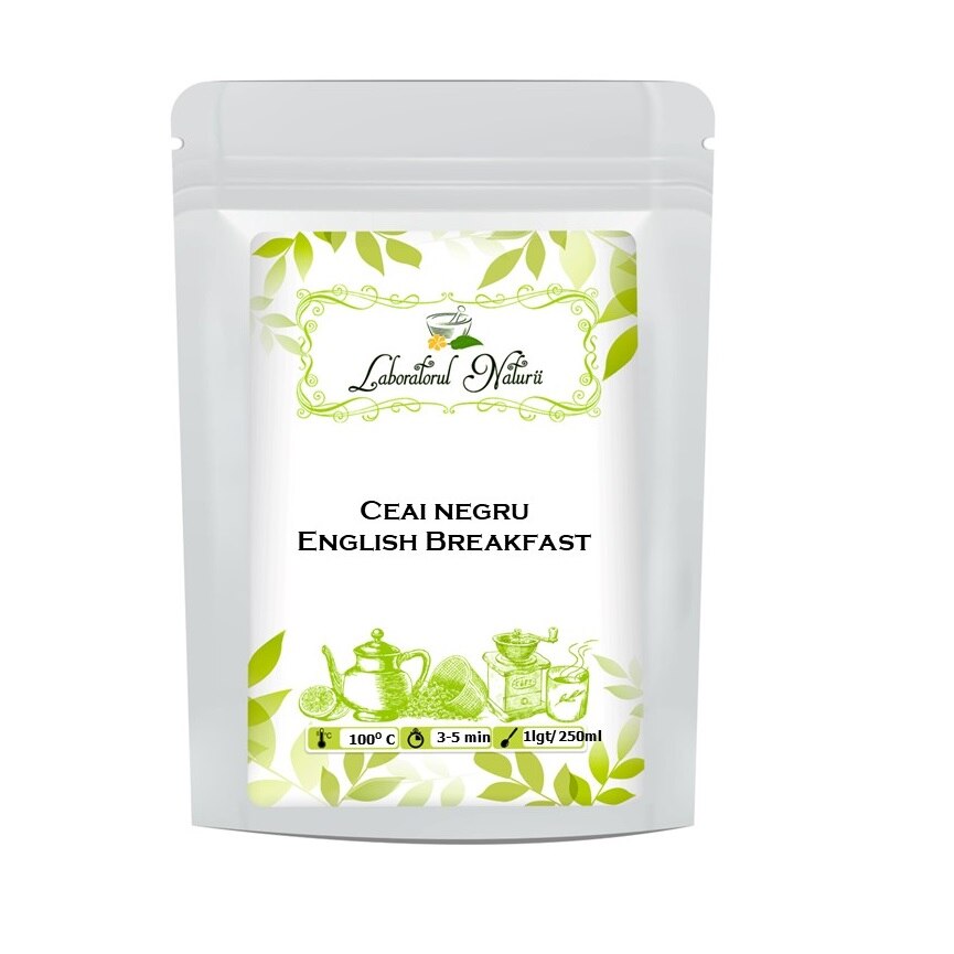 Ceai negru English Breakfast, Laboratorul Naturii, 250 g