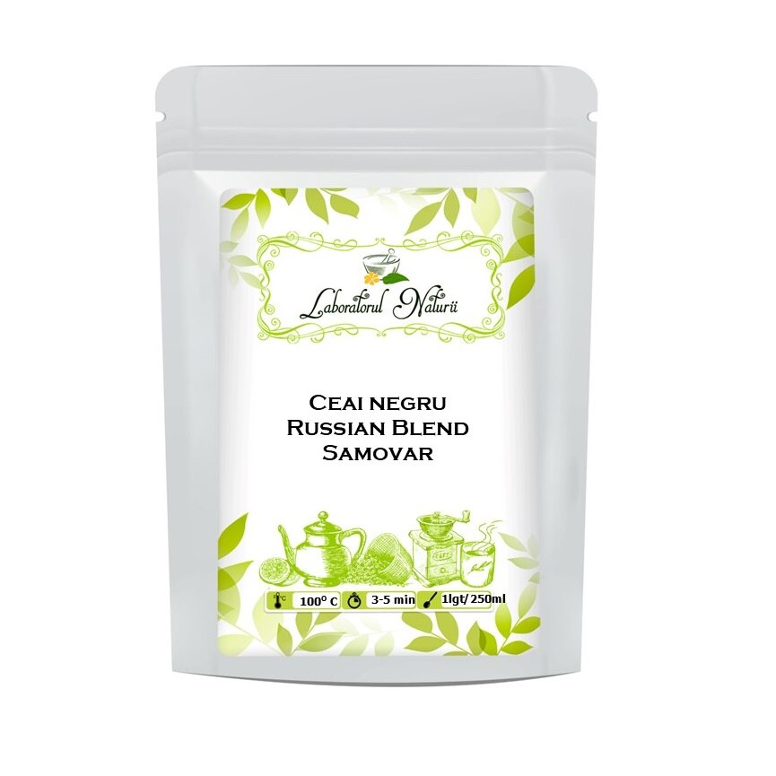 Ceai negru Russian Blend Samovar, Laboratorul Naturii, 500 g