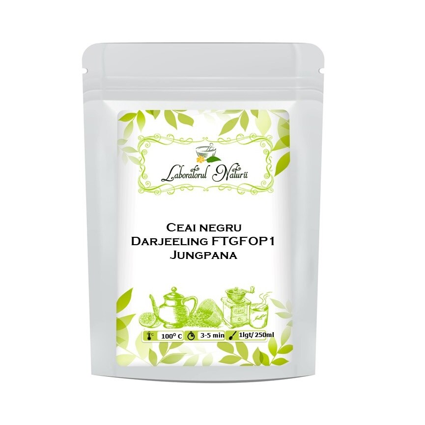 Ceai negru Darjeeling FTGFOP1 JUNGPANA, Laboratorul Naturii, 500 g