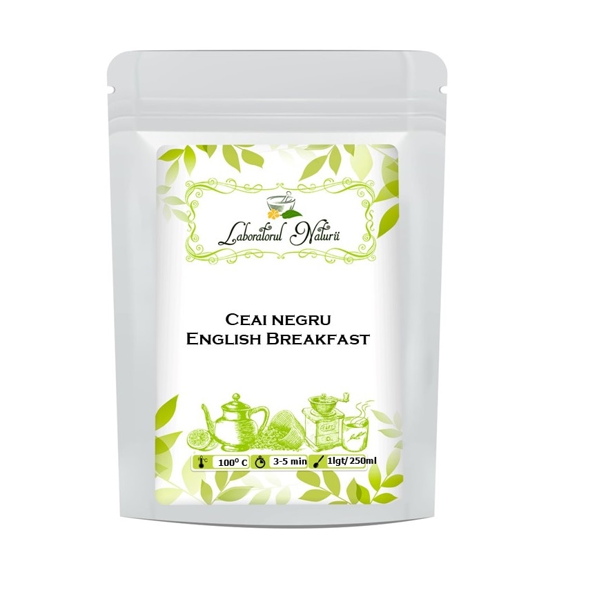 Ceai negru English Breakfast, Laboratorul Naturii, 500 g