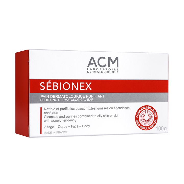 Baton dermatologic purificator ACM Laboratoire Dermatologique Sebionex, 100 g