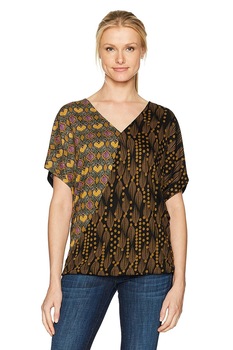 Bluze, Desigual 17WWTK23, Negru/Galben mustar, S Bluze, Desigual 17WWTK23, Negru/Galben mustar, S