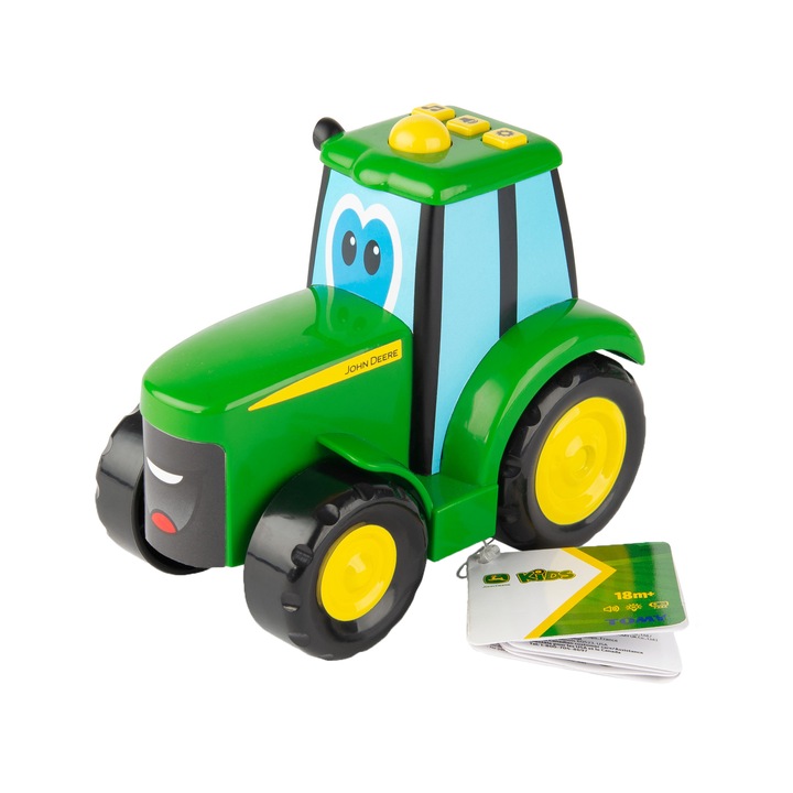 Tractor John Deere - Johnny, cu lumini si sunete