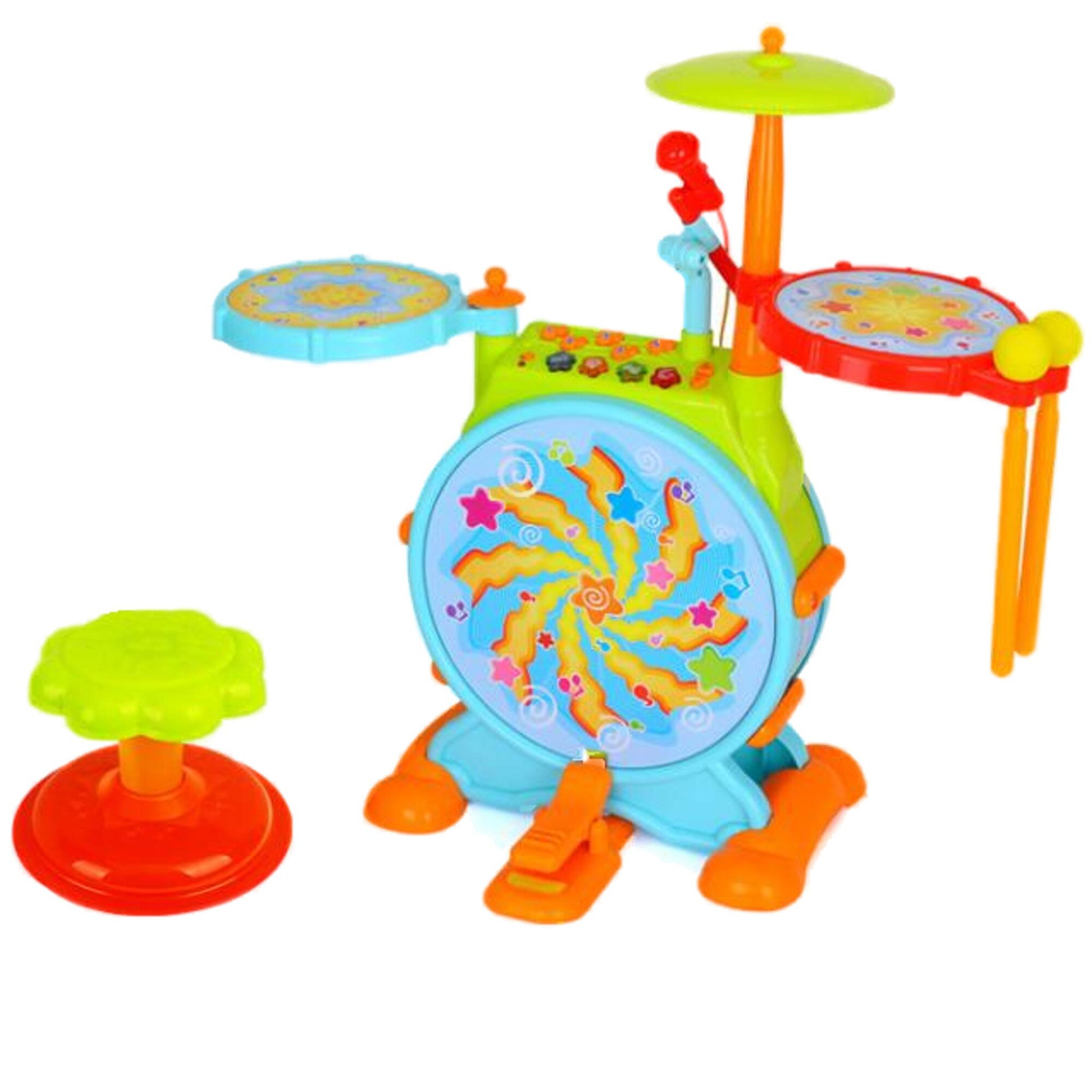 Set de Tobe cu Scaunel pentru Copii Jazz,Accesorii Multicolor