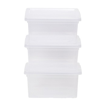Set 3 cutii depozitare KIS Clear XXS, 2L Set 3 cutii depozitare KIS Clear XXS, 2L