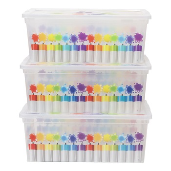 Set 3 cutii depozitare KIS Colors S, 11L Set 3 cutii depozitare KIS Colors S, 11L
