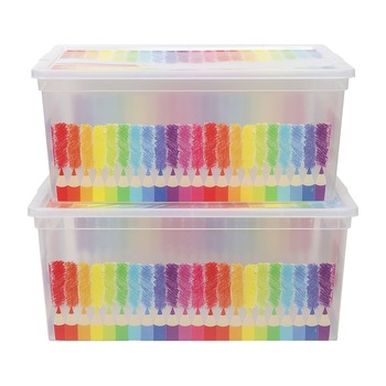 Set 2 cutii depozitare KIS Colors M, 18L Set 2 cutii depozitare KIS Colors M, 18L