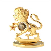 zodie leu figurina placata cu aur 24 carate decorat cu cristale swarovski imagen 4_0_
0