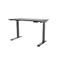 Birou electric cu blat pal 120 x 60cm, 1 motor, afisaj digital, memorie 4 pozitii, inaltime reglabila 73-120cm, negru