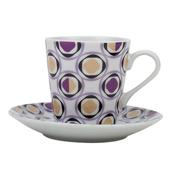 Set 6 cesti portelan pentru cafea, 110 ml, NAVA NV-208-042 Set 6 cesti portelan pentru cafea, 110 ml, NAVA NV-208-042