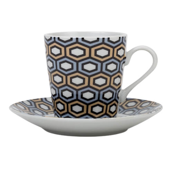 Set 6 cesti portelan pentru cafea, 110 ml, NAVA NV 208 040