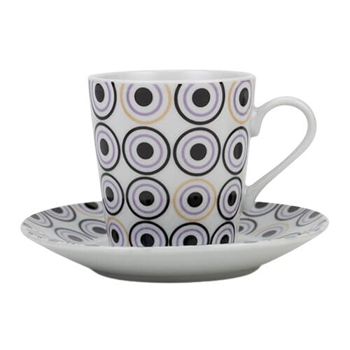 Set 6 cesti portelan pentru cafea, 110 ml, NAVA NV 208 043