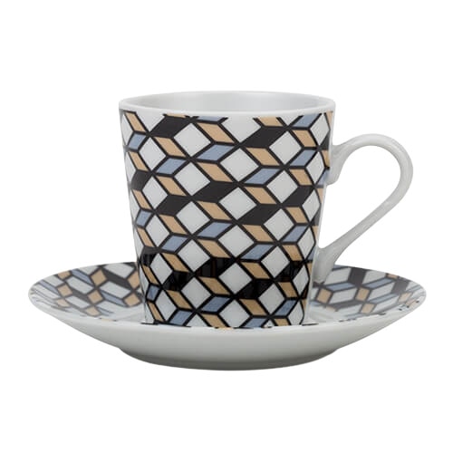 Set 6 cesti portelan pentru cafea, 110 ml, NAVA NV 208 041