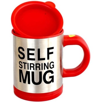 Cana Smart cu autoamestecare si capac cu 2 baterii tip AAA, Self-stirring Mug rosie,350 ml, Doty Cana Smart cu autoamestecare si capac cu 2 baterii tip AAA, Self-stirring Mug rosie,350 ml, Doty