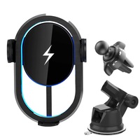 incarcator wireless auto automat loowoko c5 grila ventilatie sau ventuza bord acoperit cu sticla senzor de apropiere 15w fast charge lumina led albastru compatibil samsung apple huawei sony nokia xiaomi lenovo oppo negru imagen 2_0_
0