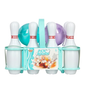 Set bowling pentru copii, cu 10 popice si 2 bile Set bowling pentru copii, cu 10 popice si 2 bile